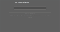 Desktop Screenshot of my-europe-visa.com